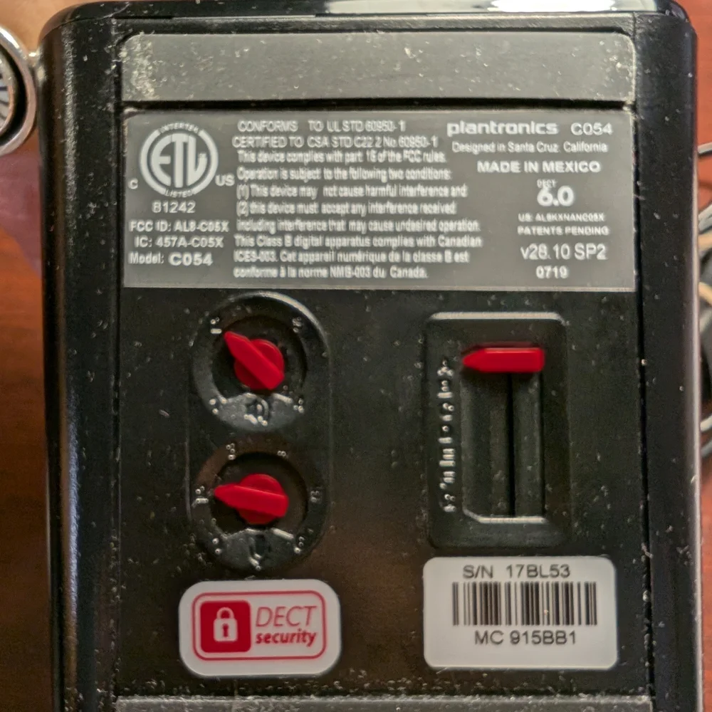 Plantronics Black Convertible Headset
